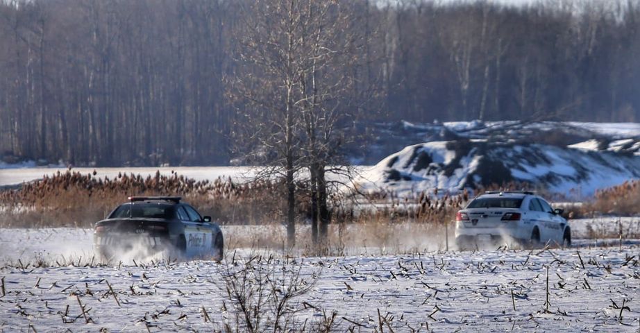 Accident dans un sentier près des éoliennes à Saint-Michel