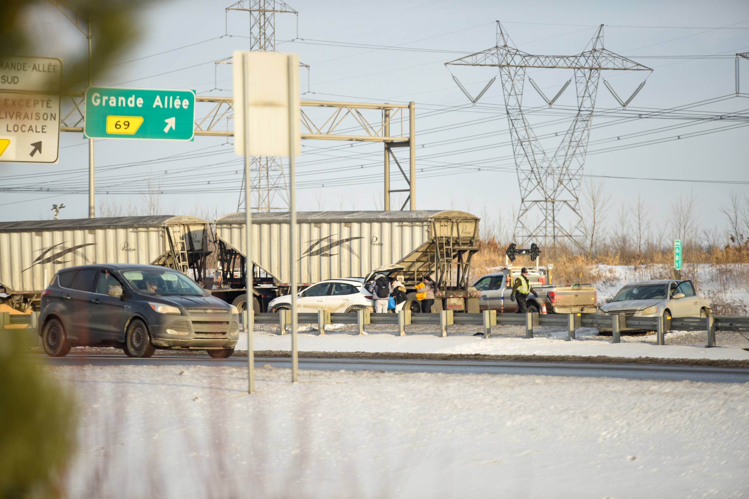 Sept véhicules impliqués dans un carambolage sur l’autoroute 30