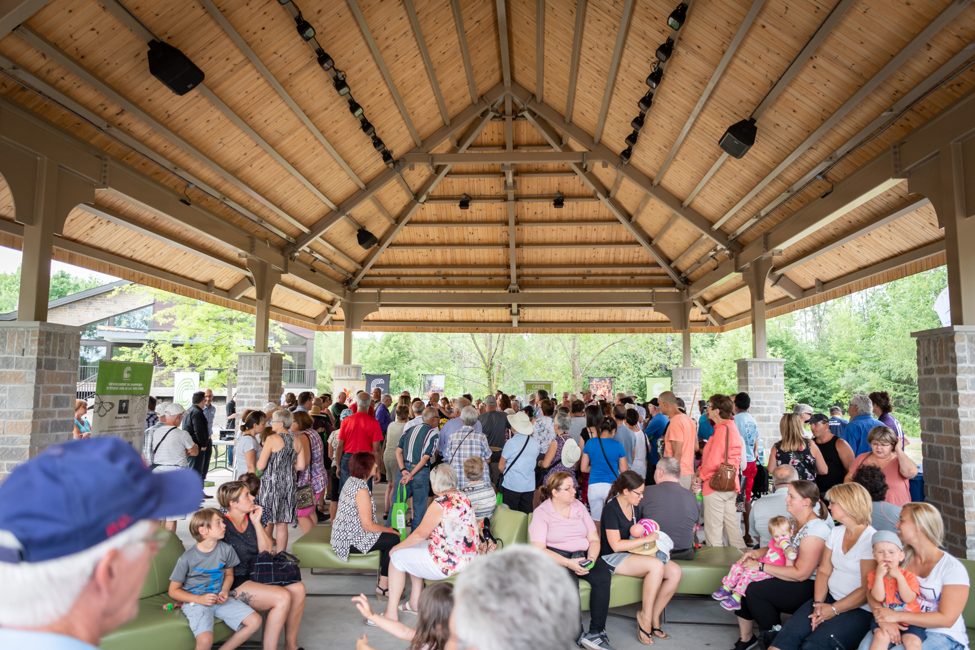 Une place publique projetée au Pavillon de la biodiversité à Saint-Constant