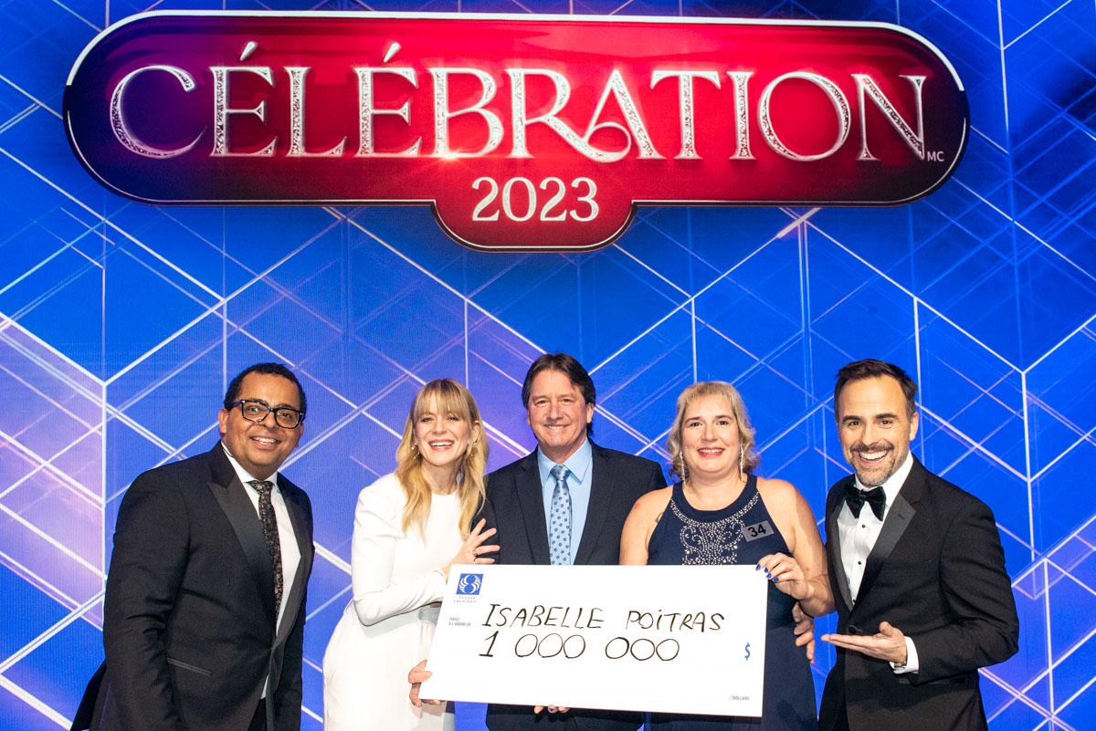 Une résidente de la Montérégie remporte 1 million $ en direct à la télé