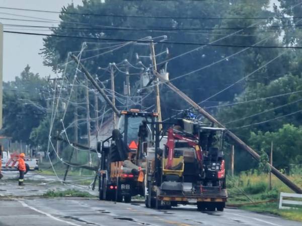 Une «grosse ligne d&rsquo;orages» a frappé la région