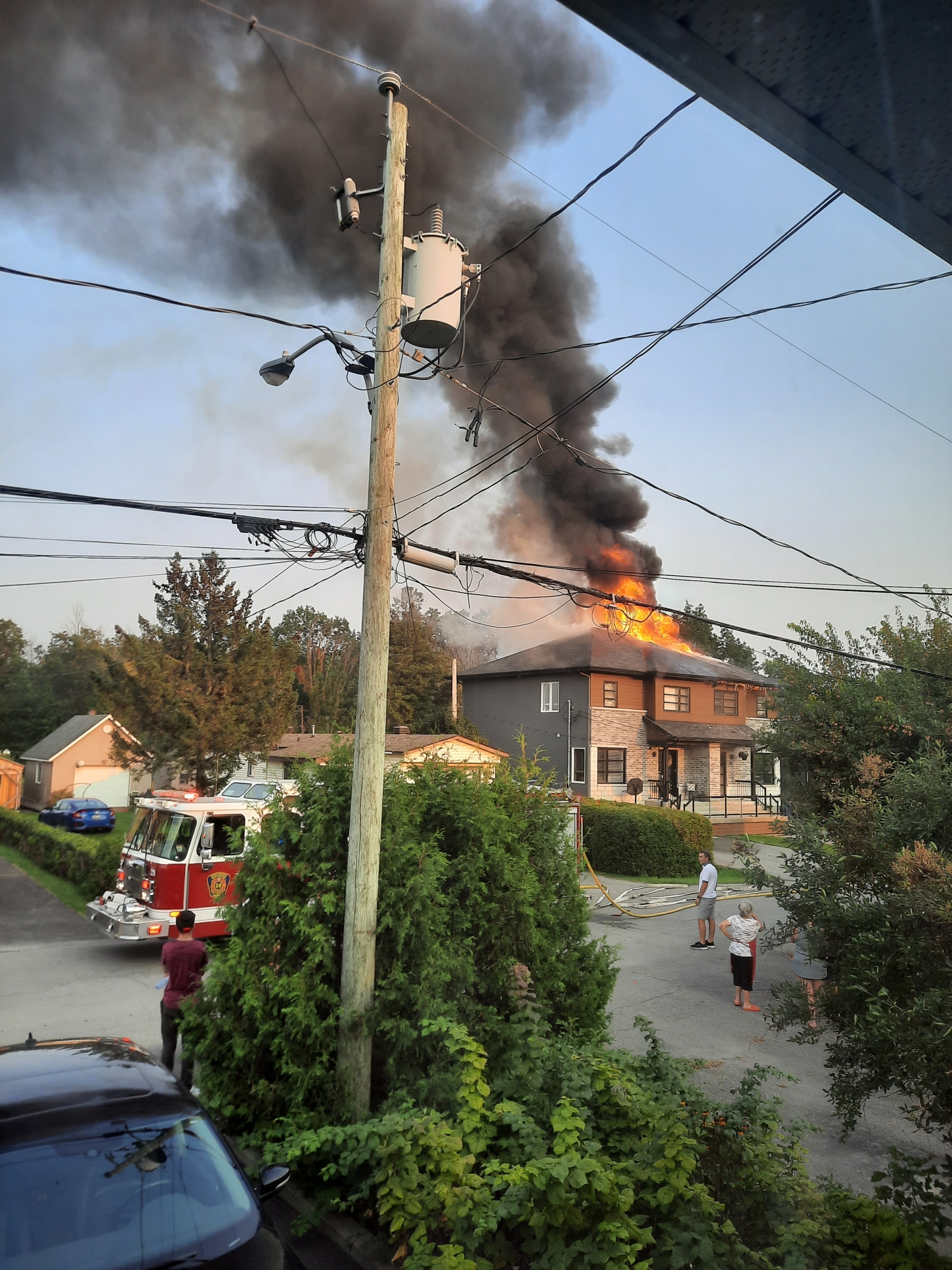 Incendie d’un jumelé à Saint-Philippe