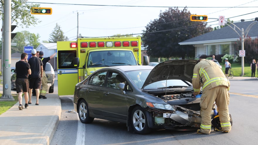 Collision à l&rsquo;angle de Saint-Pierre et des Bouleaux