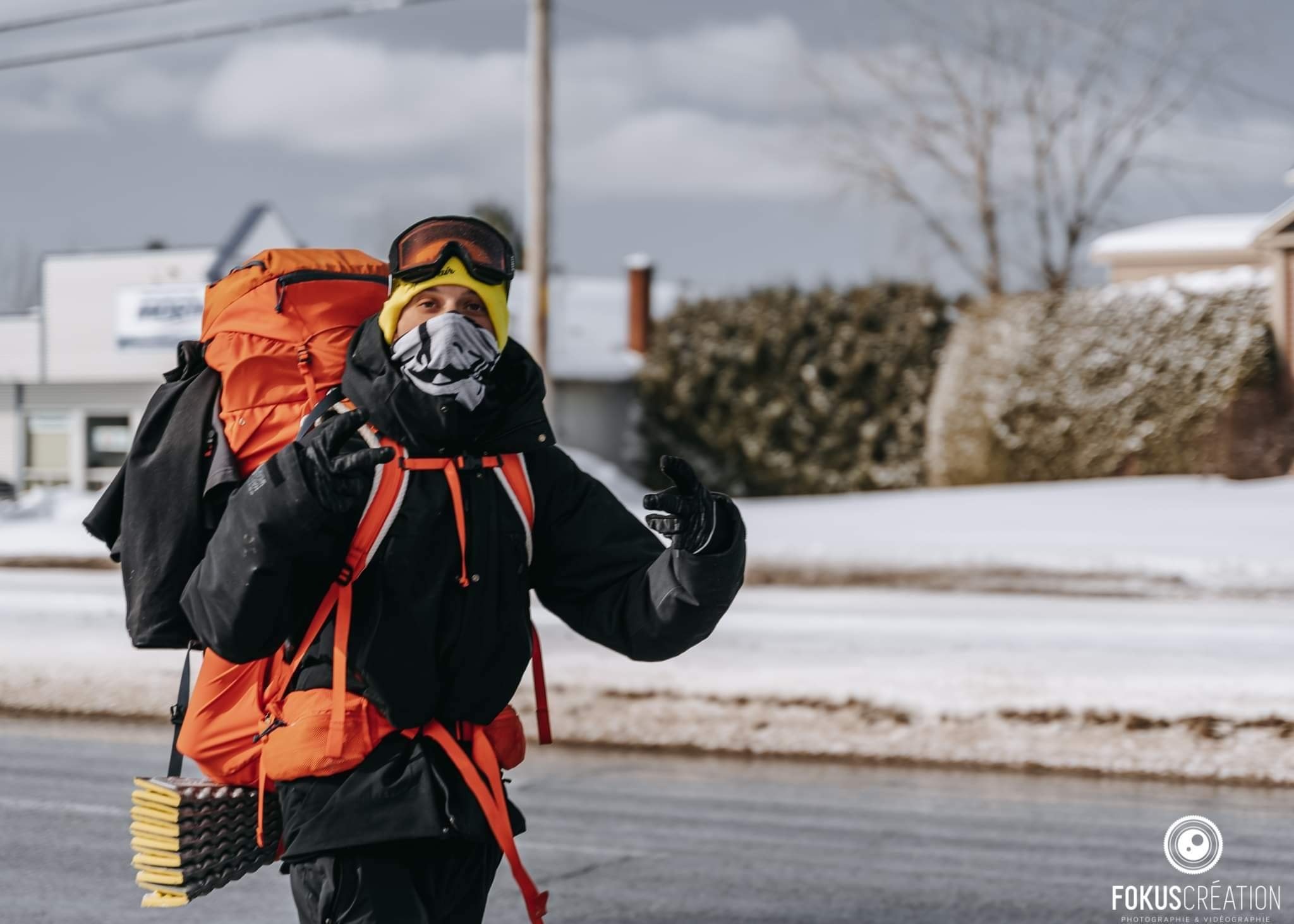 Mission accomplie pour le marcheur Gopal Ducharme