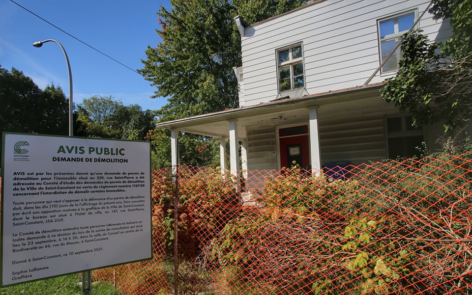 La démolition d&rsquo;un bâtiment à Saint-Constant approuvée