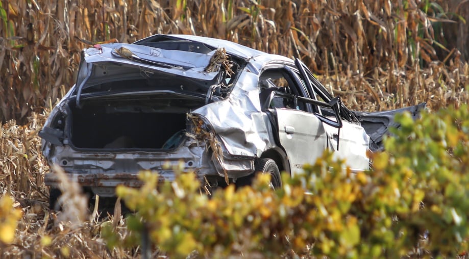 Sortie de route sur l&rsquo;A30 à Saint-Constant