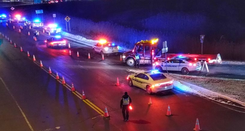 VIDÉO – Une arrestation pour capacités affaiblies lors d&rsquo;un barrage à La Prairie