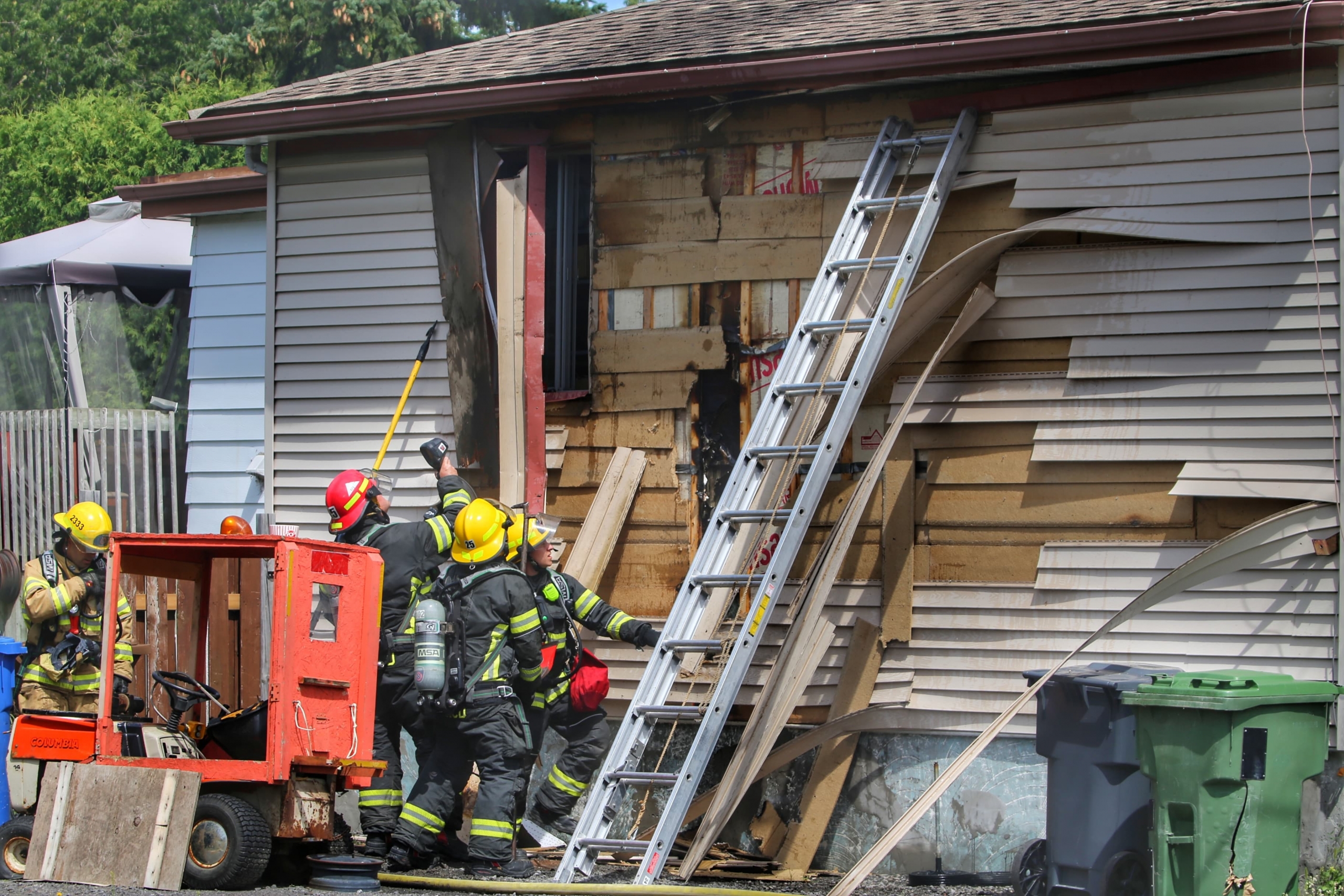 VIDÉO – Début d&rsquo;incendie dans une résidence à Sainte-Catherine