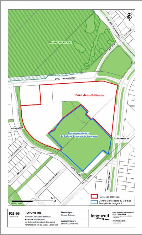 Longueuil : Jean Béliveau a son parc