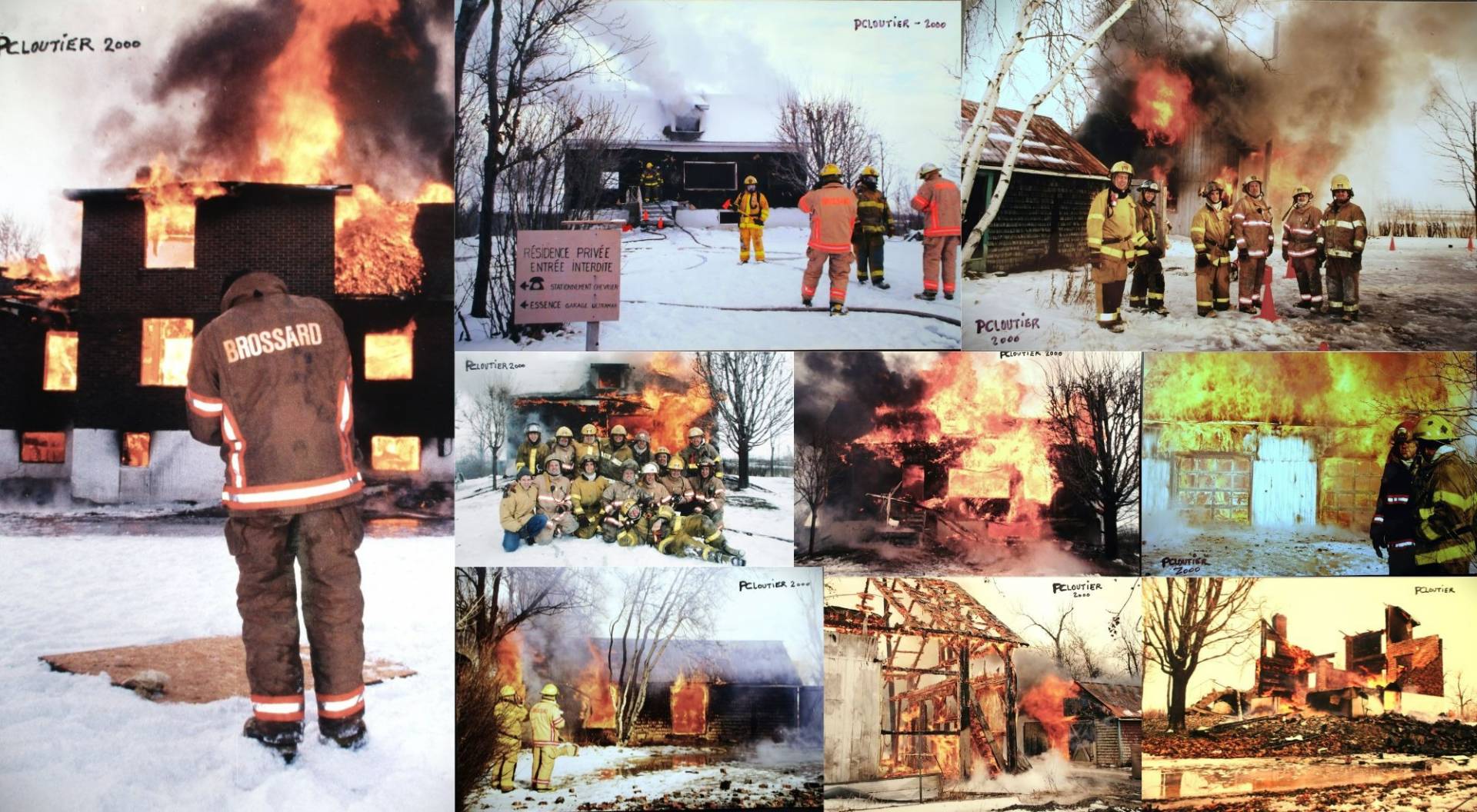 Exercice incendie : de vieilles photos ramènent de douloureux souvenirs