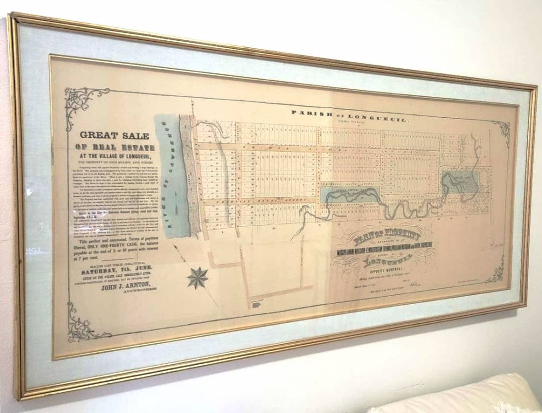 Longueuil fait l’acquisition d’un plan cadastral de 1873