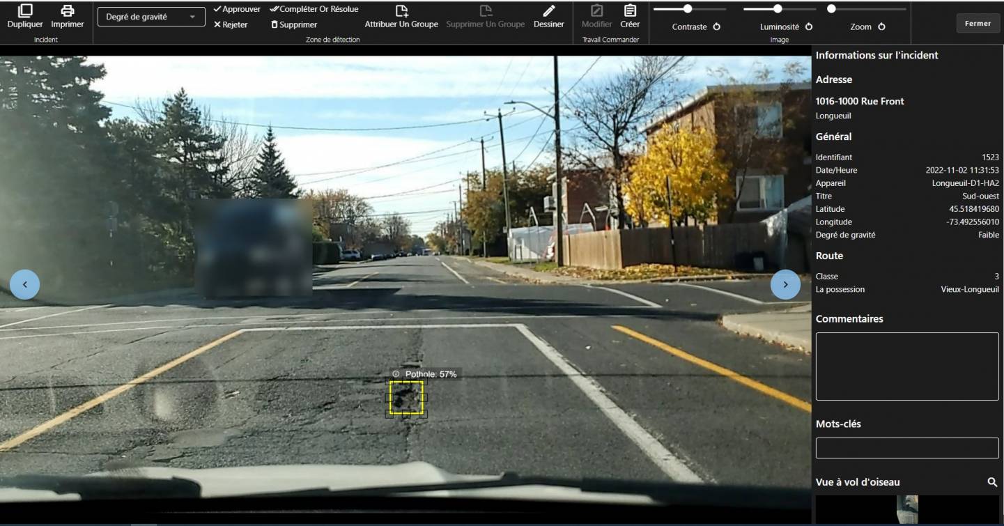 Longueuil : l’IA entre dans la guerre aux nids-de-poule