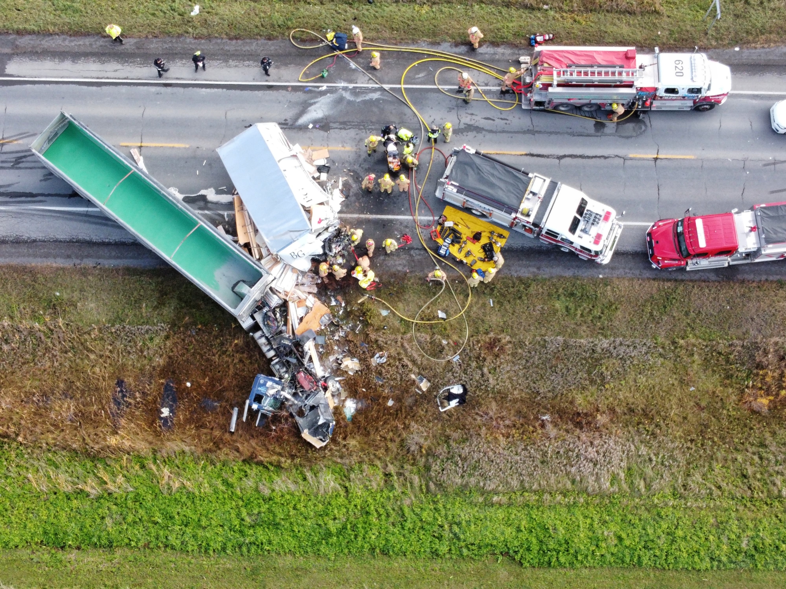 VIDÉO – Accident grave sur la route 221