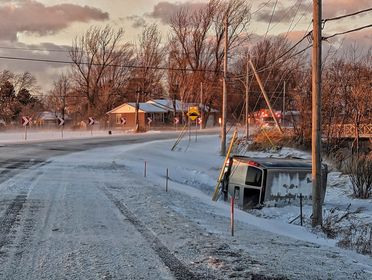 VIDÉO – La route transformée en patinoire à Saint-Constant