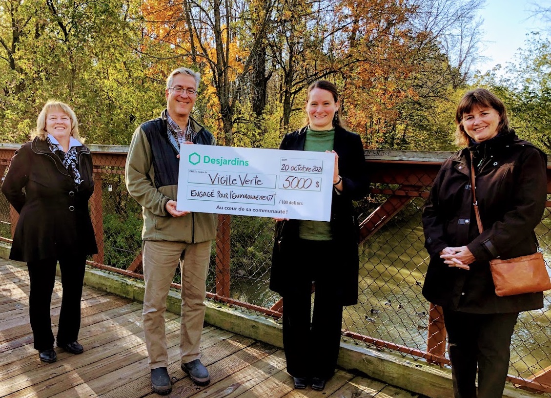Desjardins octroie une aide financière à la Vigile verte
