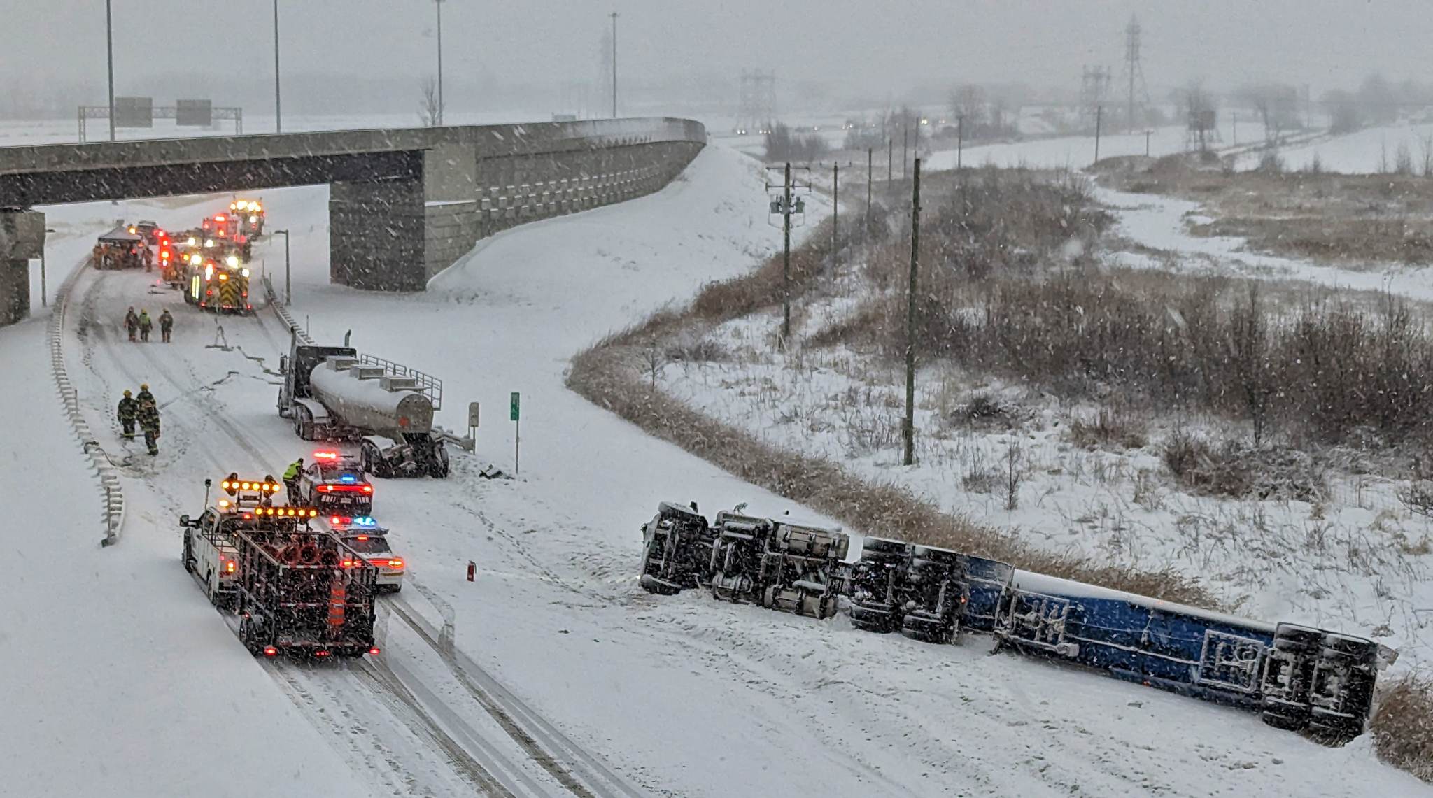 VIDÉO – L&rsquo;autoroute 30 et la route 132 rouvertes à la circulation