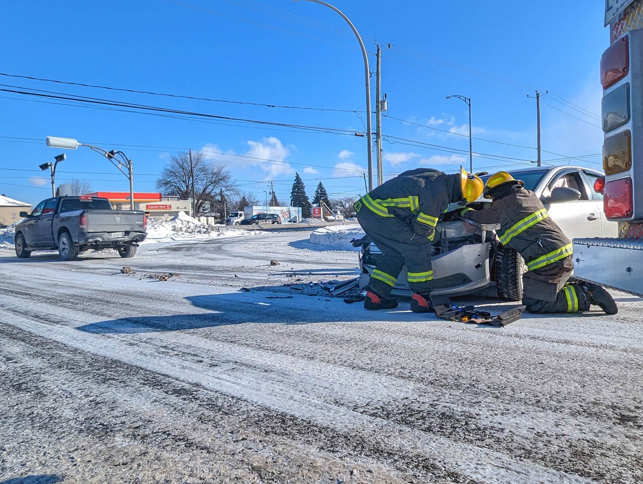 Collision possiblement liée aux capacités affaiblies à Saint-Constant