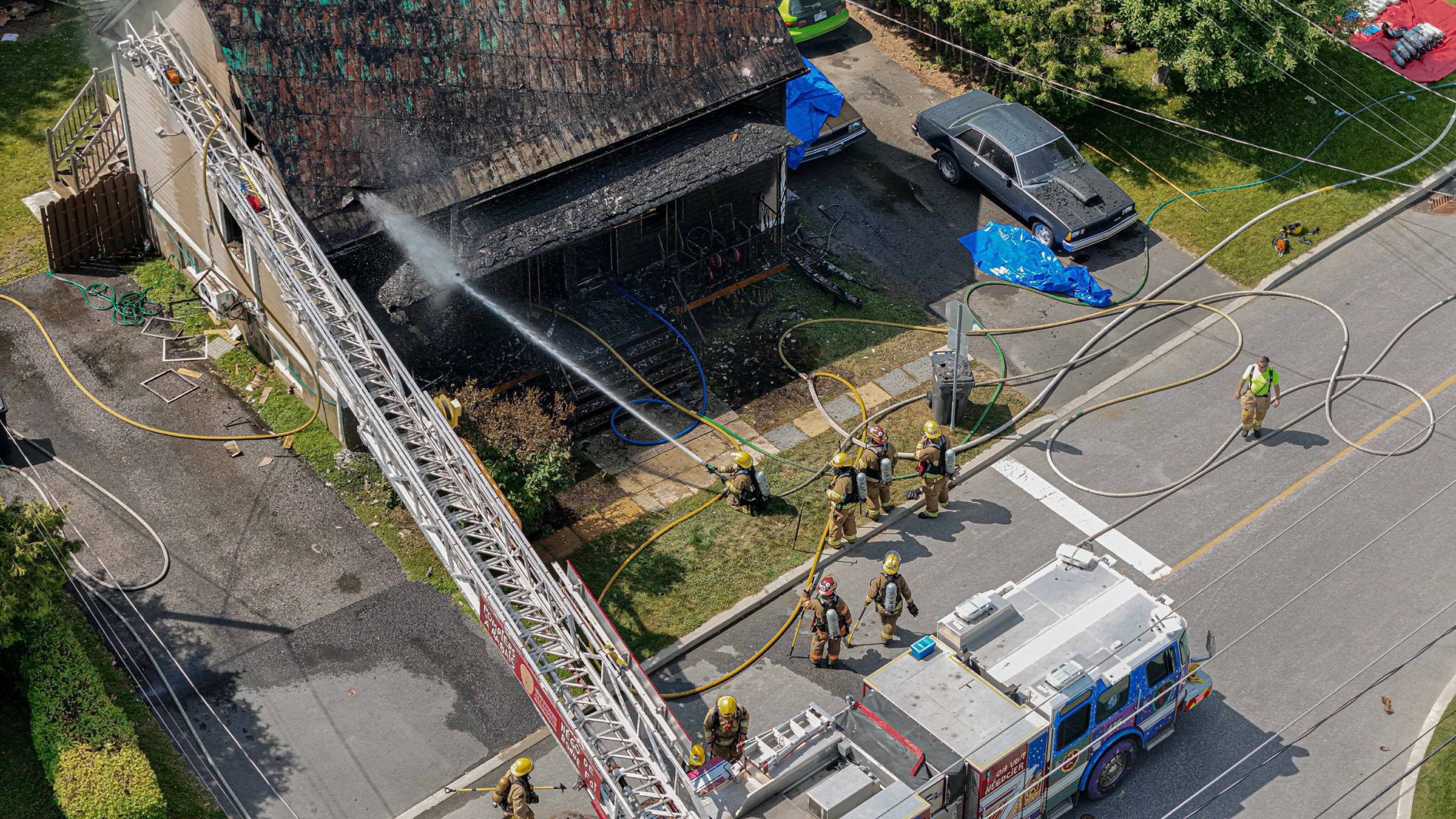 Feu de résidence à Saint-Constant