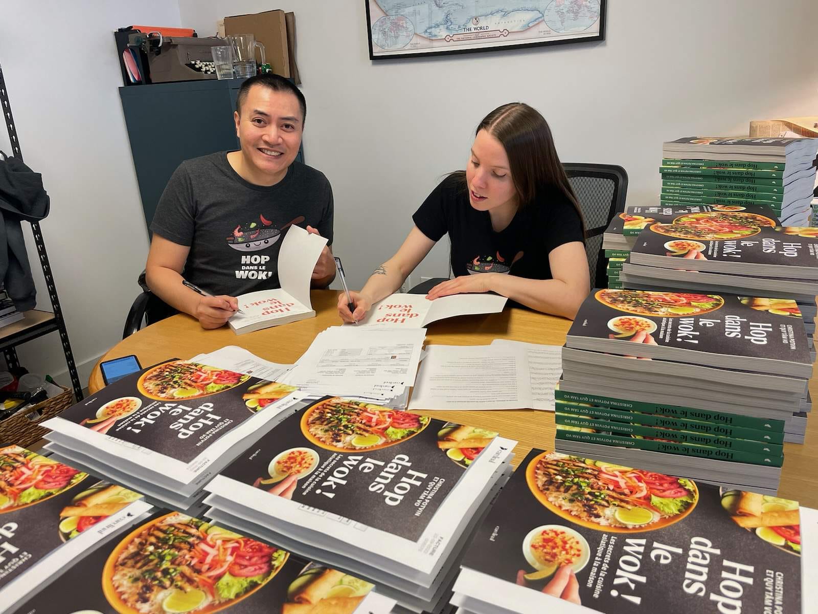 Leurs recettes asiatiques transposées dans un livre
