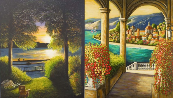 Des tableaux font voyager au Sentier des arts à Candiac