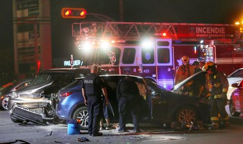 Collision sur la 132 à Delson