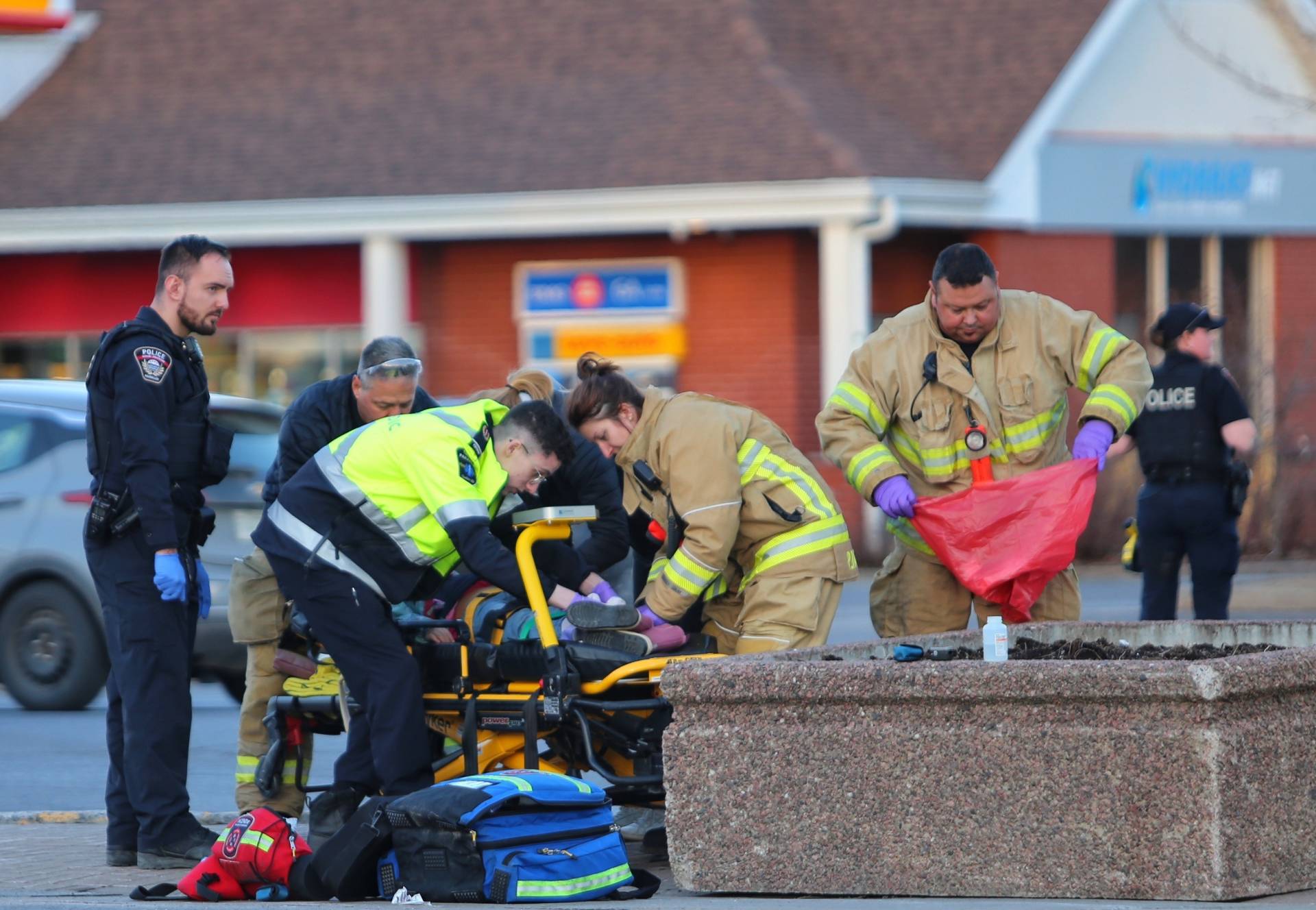 Collision à basse vitesse entre une voiture et une poussette