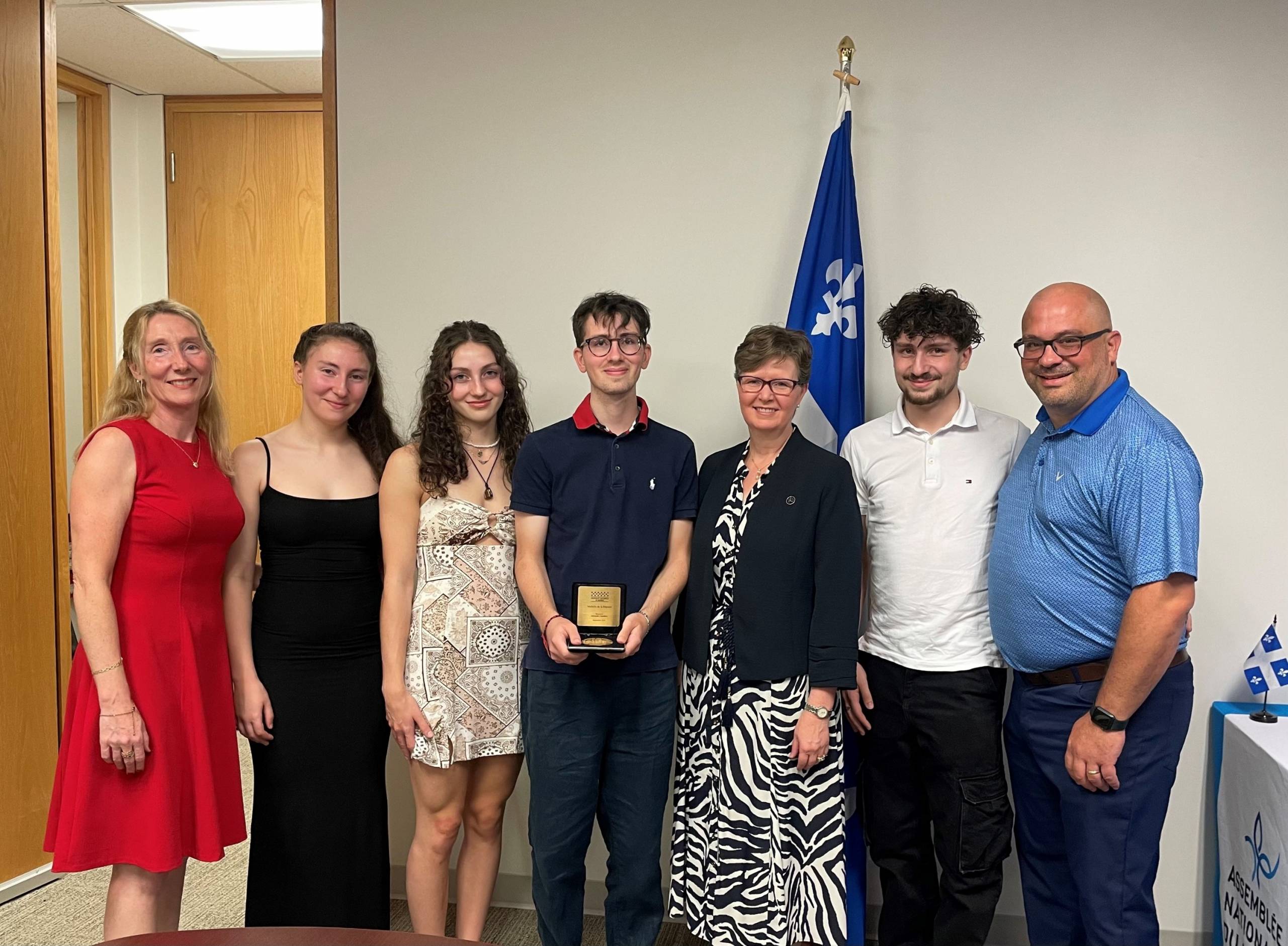 Linda Caron souligne le « courage» du jeune Alexandre Gauthier