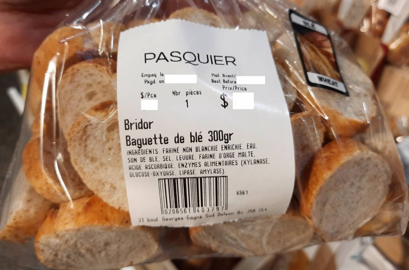 Mise en garde contre des baguettes tranchées du Pasquier Delson