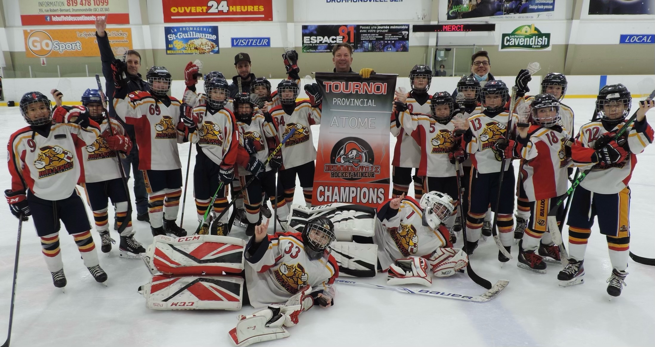 Les Bulldogs champions à Drummondville