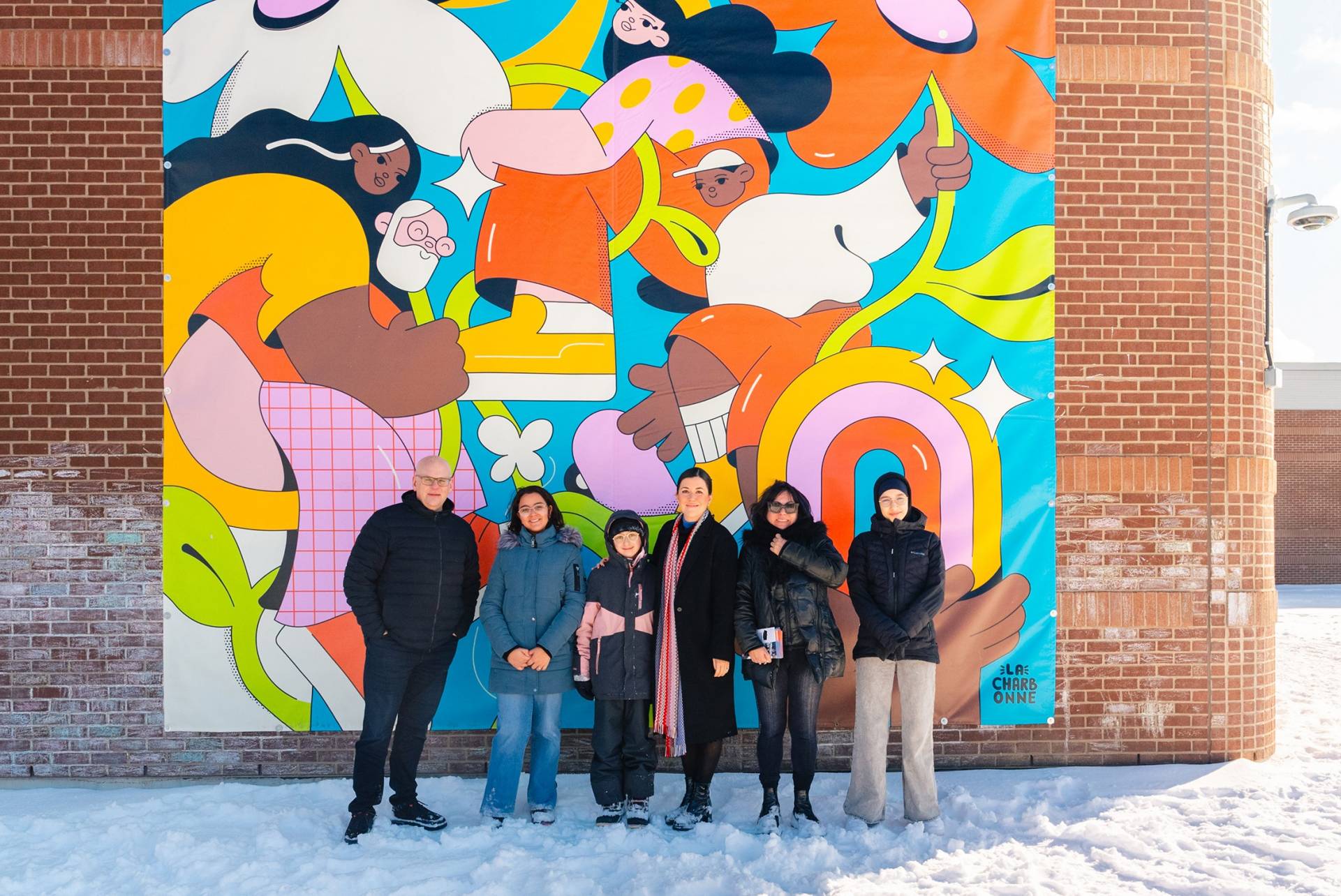 Une murale en hommage à Claude Lafortune et à l&rsquo;entraide