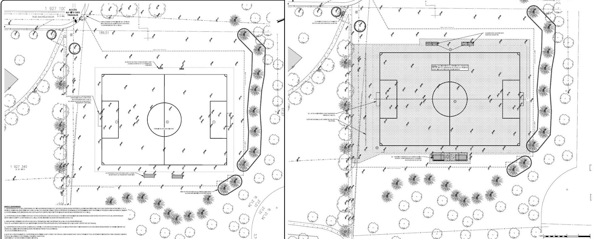 Parc Adrien-Gamache : le terrain de soccer réaménagé
