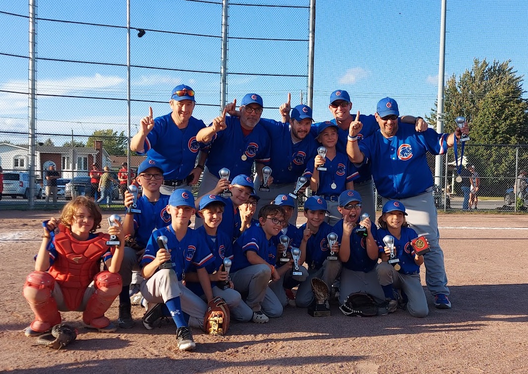 Les Cubs de Candiac – La Prairie sont champions régionaux de baseball