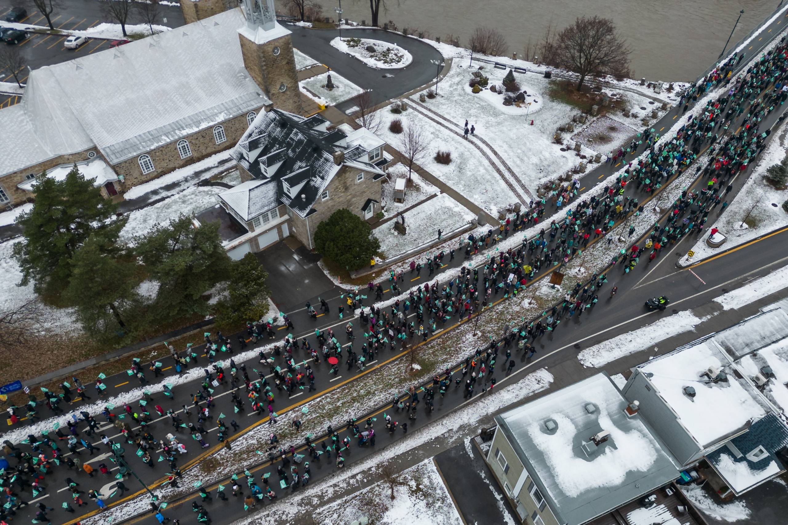 En marche à Châteauguay pour le réseau public d’éducation