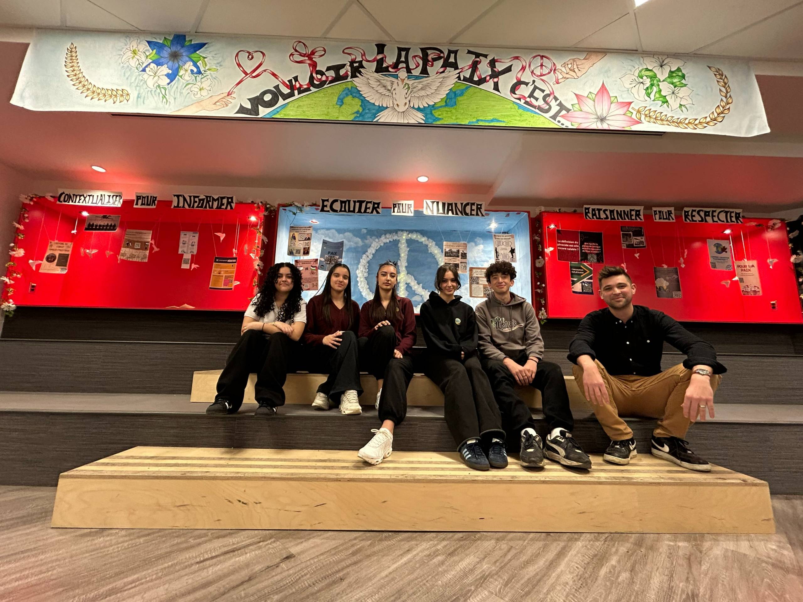 Exposition à l’école Lucille-Teasdale : ce qui fait qu’il n’y a plus de paix…