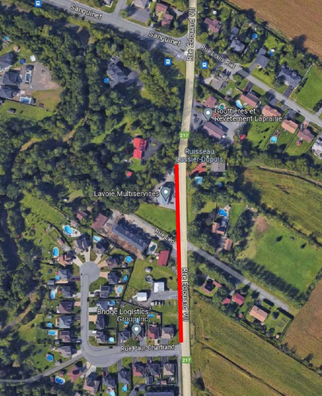 Saint-Philippe : travaux de raccordement des pistes cyclables en branle