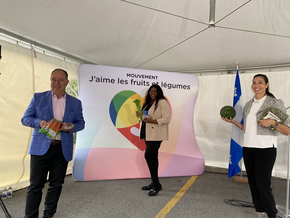 VIDÉOS – Lancement d’une campagne de promotion des fruits et légumes à La Prairie