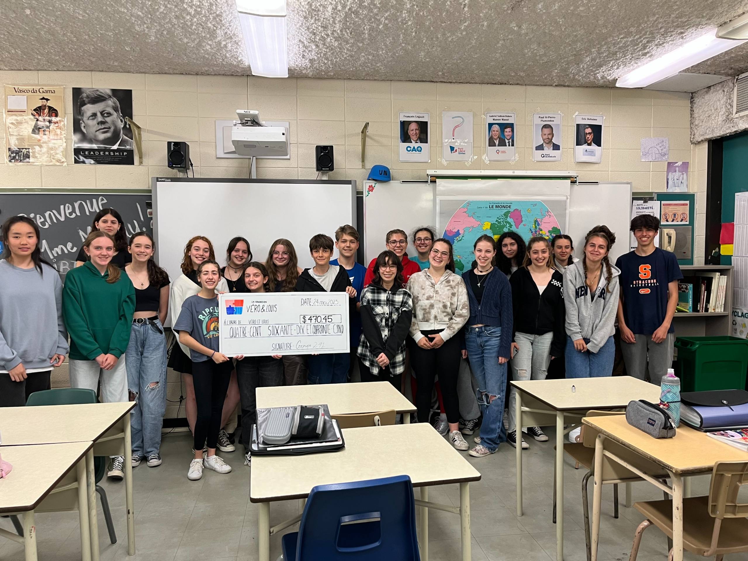 Des élèves de la Magdeleine soutiennent la Fondation Véro & Louis