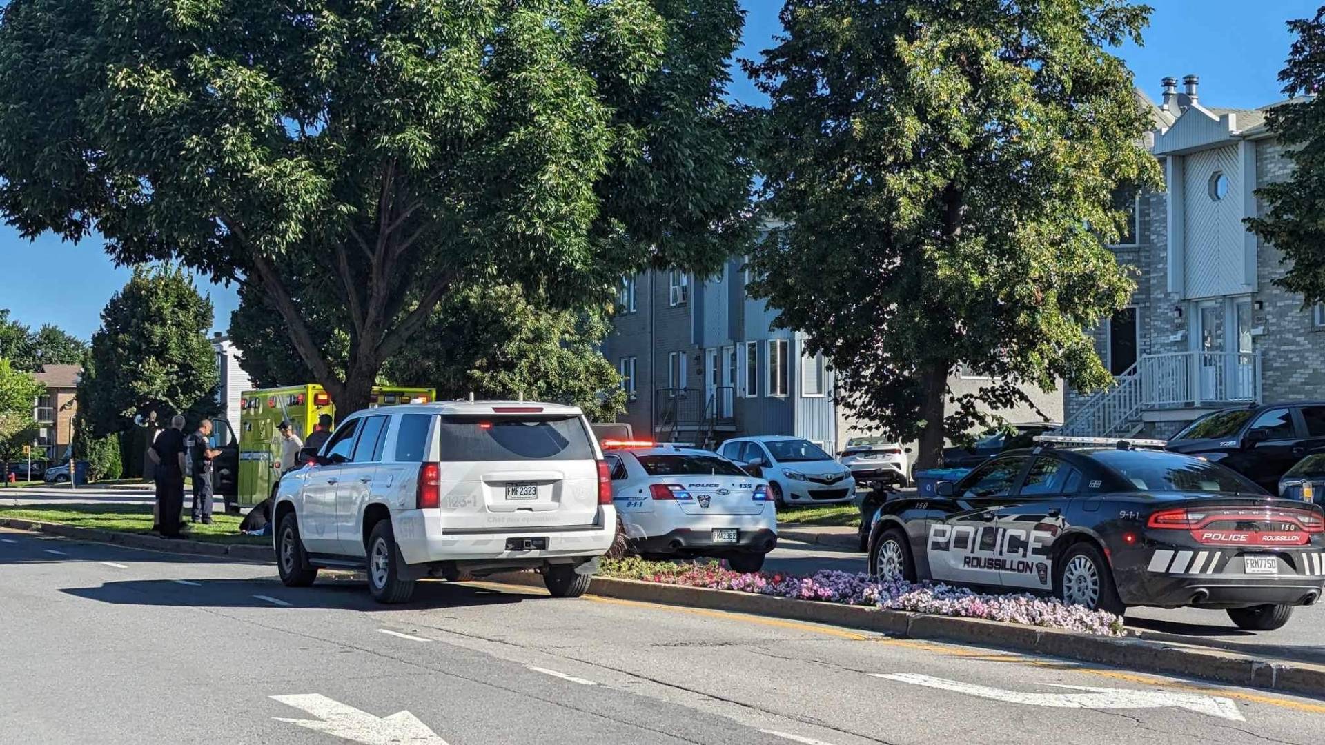 VIDÉO – Accident impliquant un cyclomoteur à Sainte-Catherine