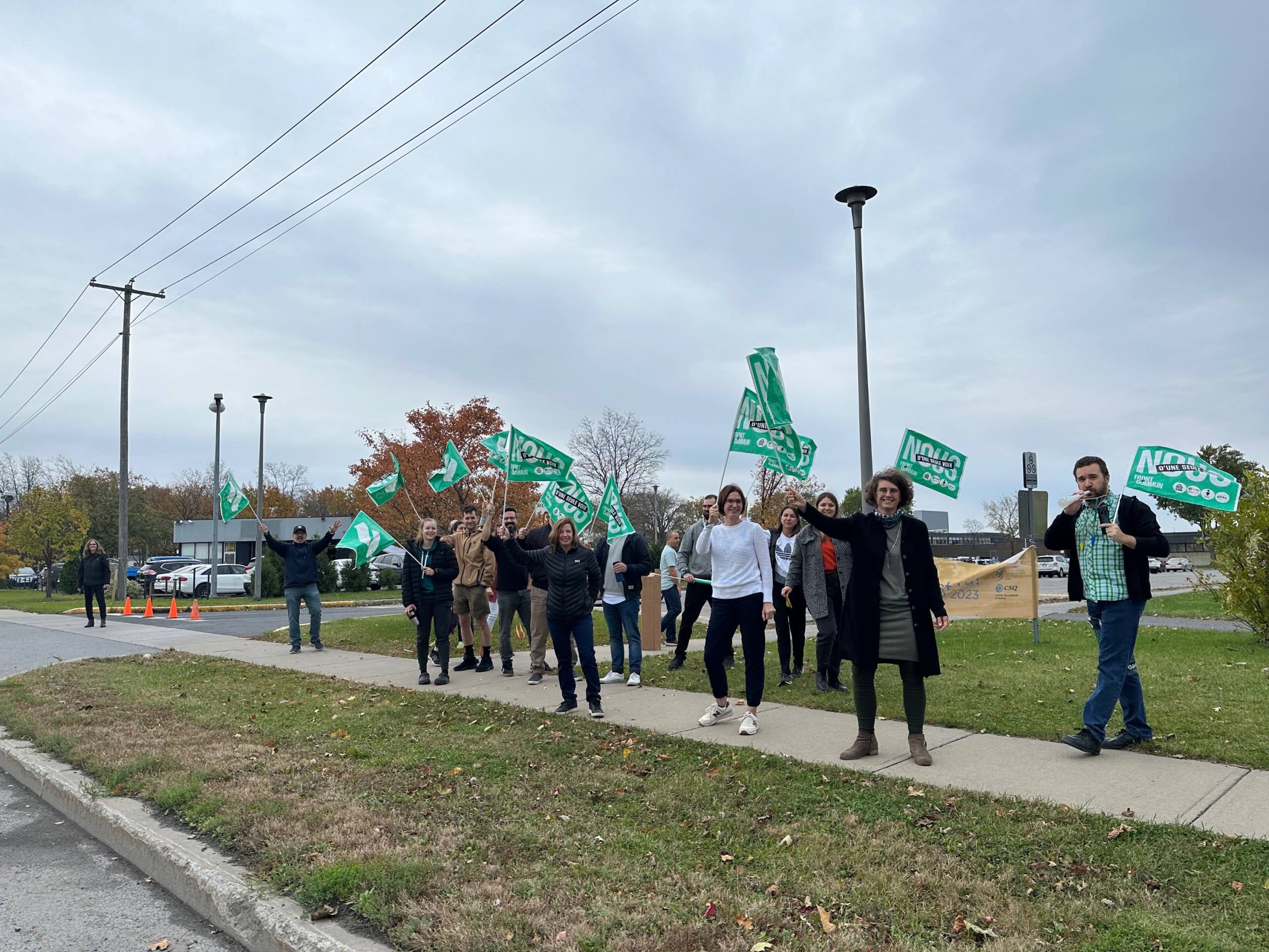 Le Front commun en grève le 6 novembre