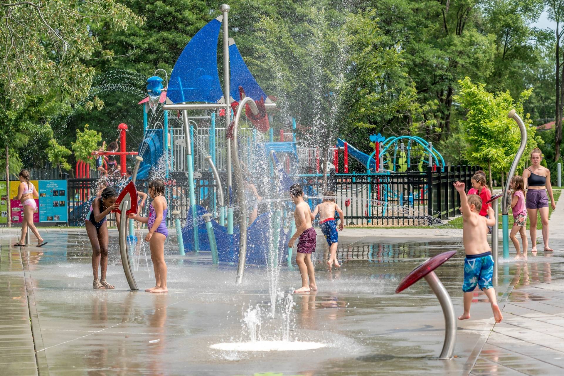 Les jeux d’eau maintenant ouverts à Longueuil