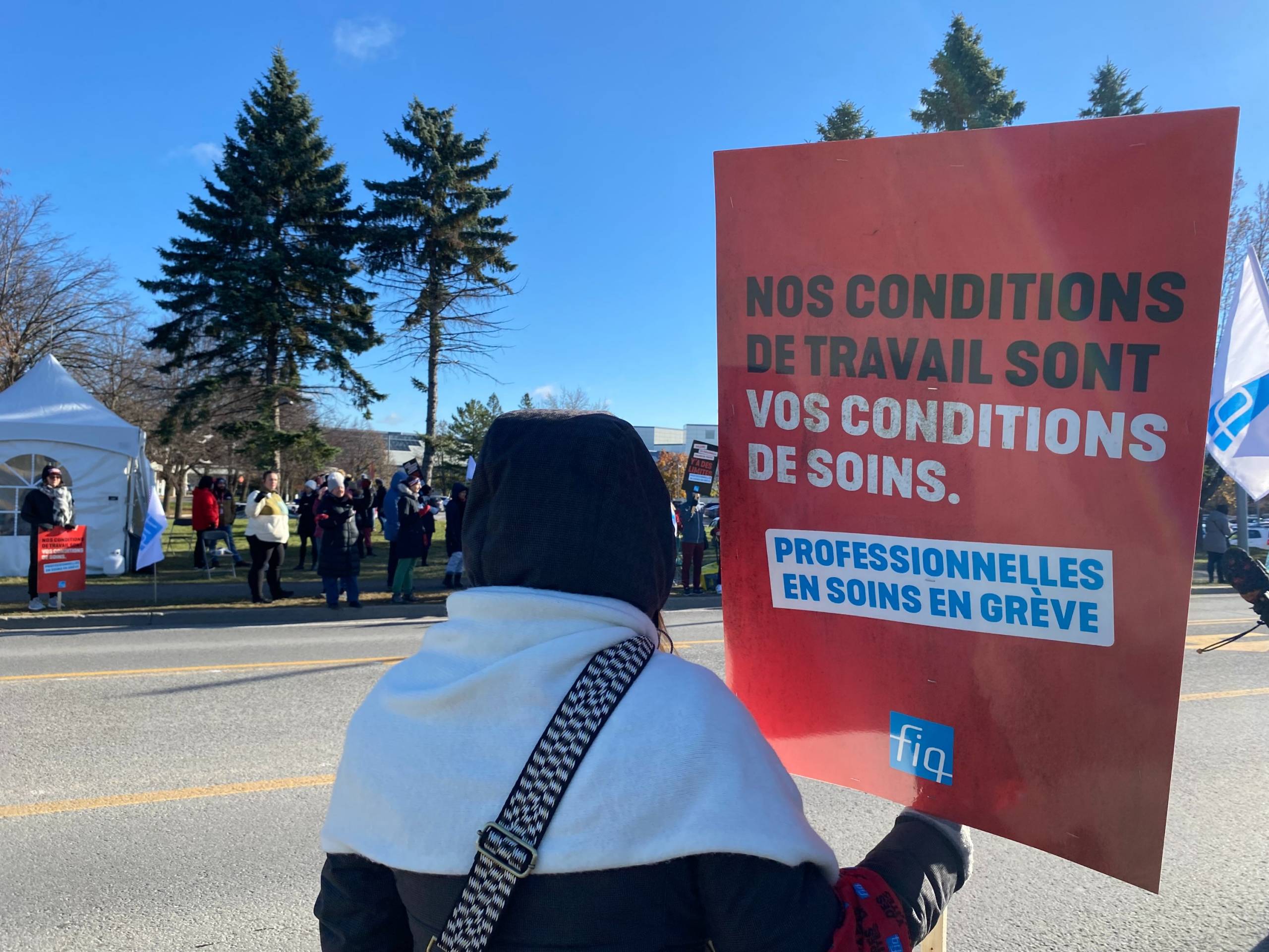 VIDÉO – En grève à l’Hôpital Anna-Laberge