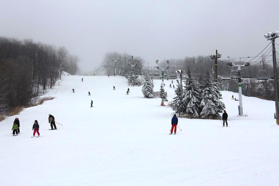 Le SkiBus de retour vers les pentes du mont Saint-Bruno