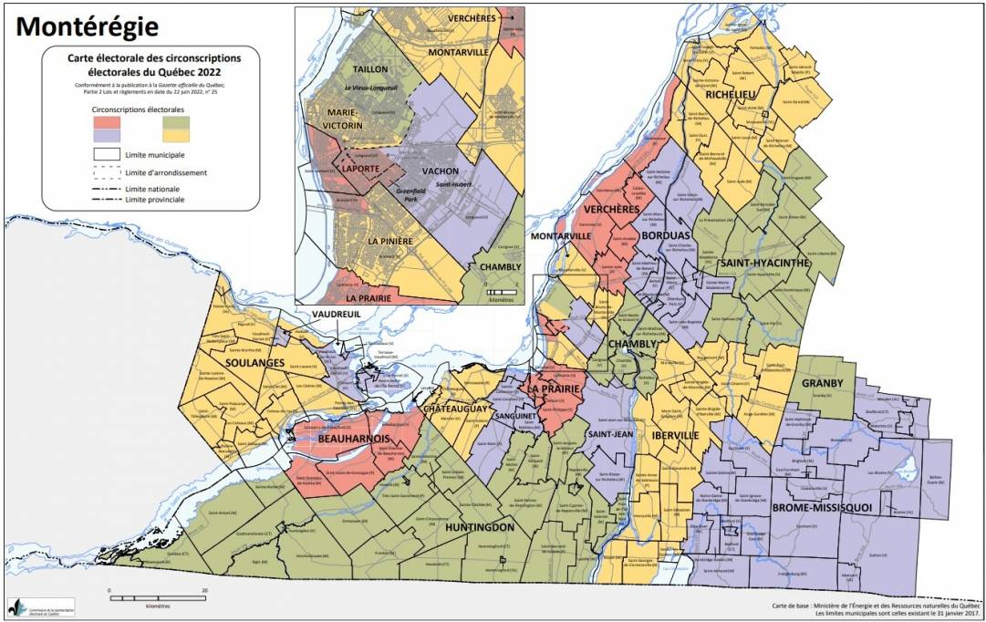 La carte électorale demeurera telle quelle