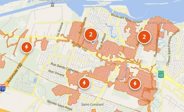 Delson: plusieurs résidents privés d&rsquo;électricité