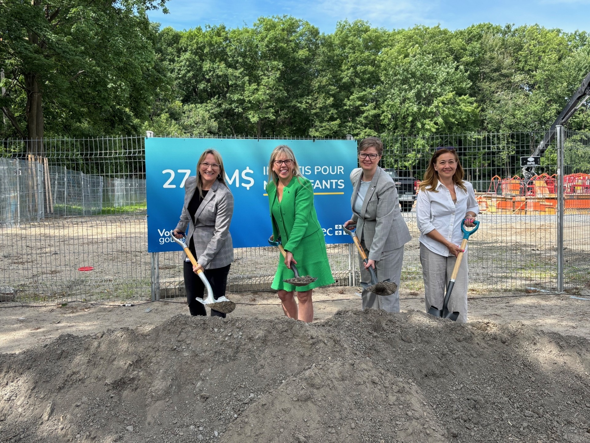 Agrandissement de l’école Saint-Laurent à Brossard : le chantier s’active