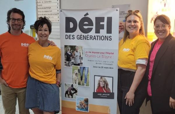 Fondation Hôpital Charles-Le Moyne :  objectif 200 000 $ pour le Défi des générations 2024