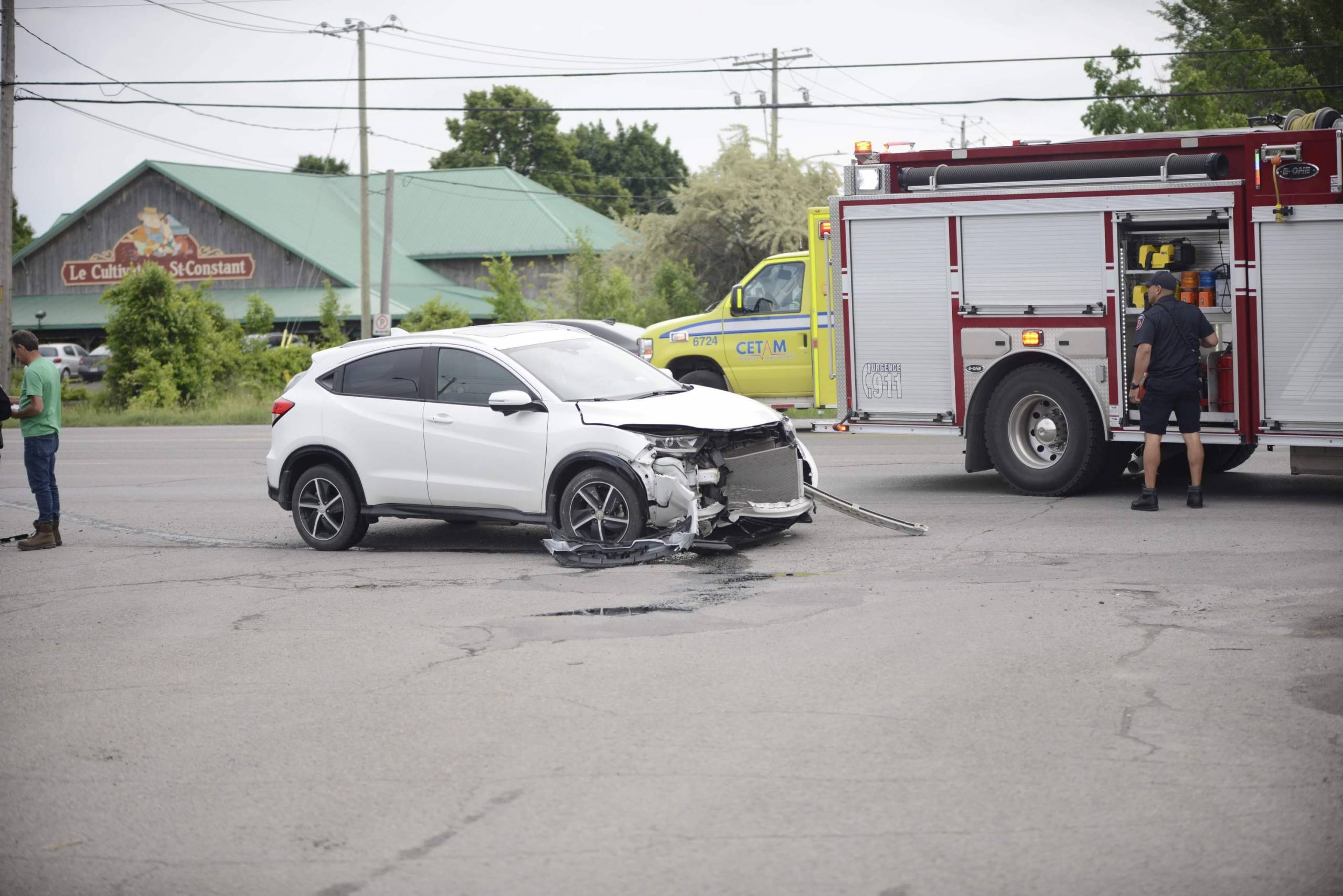 Accident lors d’un virage sur la route 132