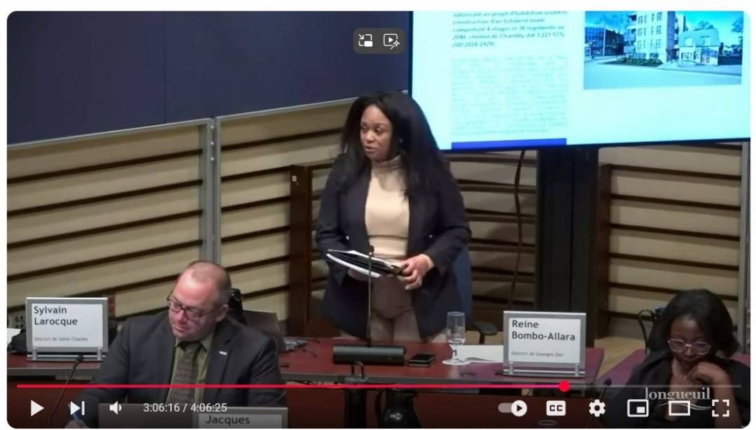 Longueuil : la conseillère Bombo-Allara dénonce les propos du chef de l’opposition