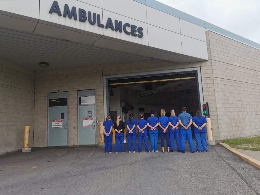 Sit-in d&rsquo;infirmières à l&rsquo;Hôpital Anna-Laberge