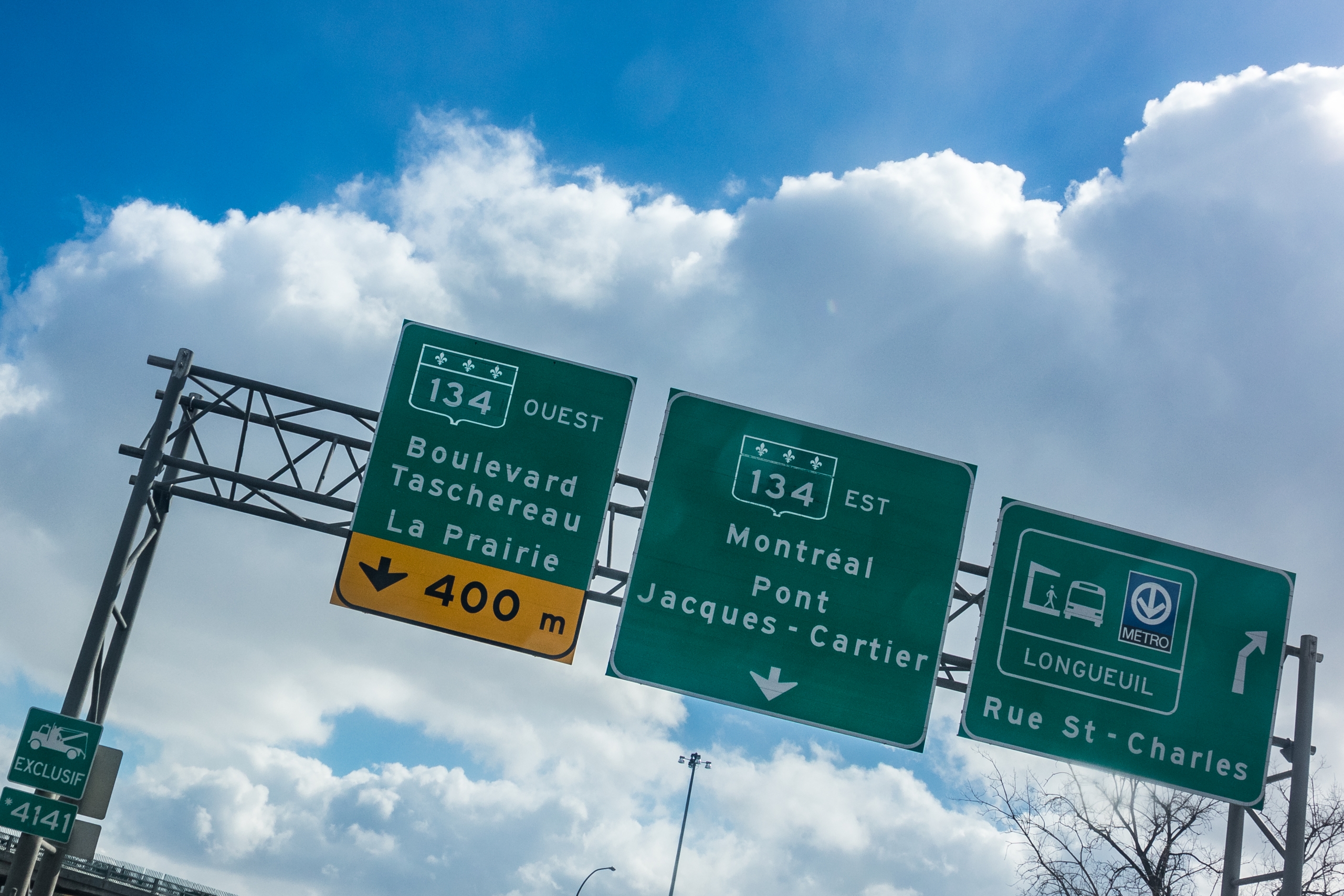 Entraves à moyen terme sur le boulevard Taschereau près du pont Jacques-Cartier